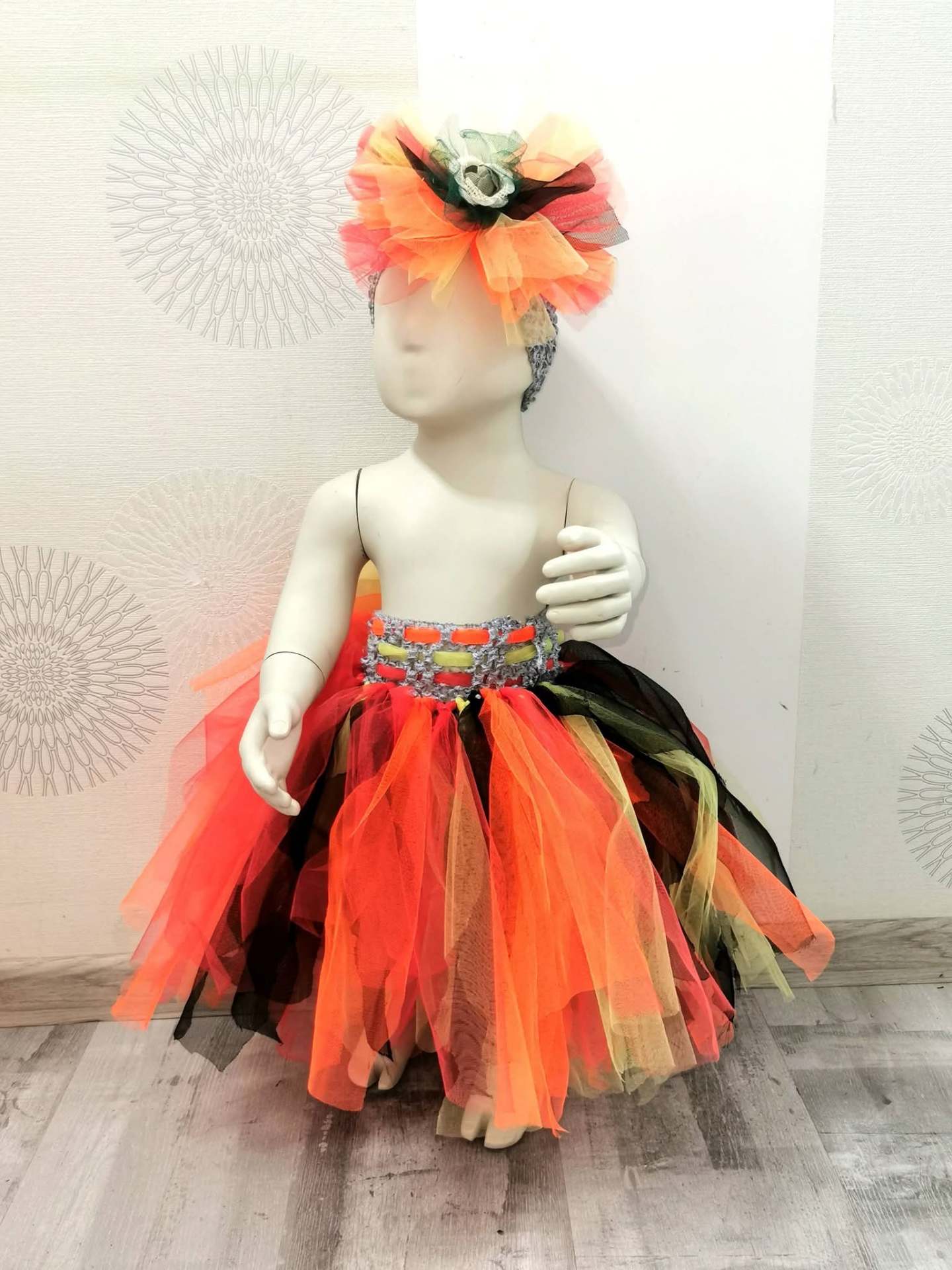 Rochițe tutu „Autumn Fairy” — set mama-fetiță – al doilea unghi