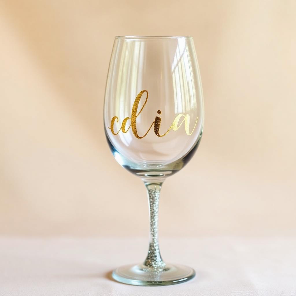 Pahare personalizate cu nume – produs handmade Jeraima, lucrat manual pe comandă